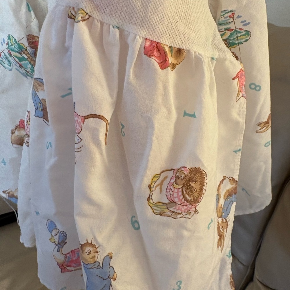 Vintage Beatrix Potter Quiltex Baby Quilt, crib sheet, crib ruffle rare 90’s Y2K - Picture 16 of 16
